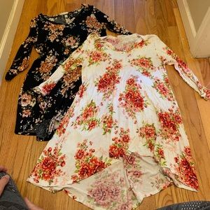 Tunic floral dresses size medium